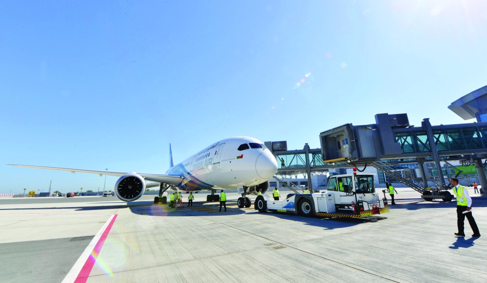 International air traffic through Muscat International Airport increased 72.2 per cent at the end of February this year.
