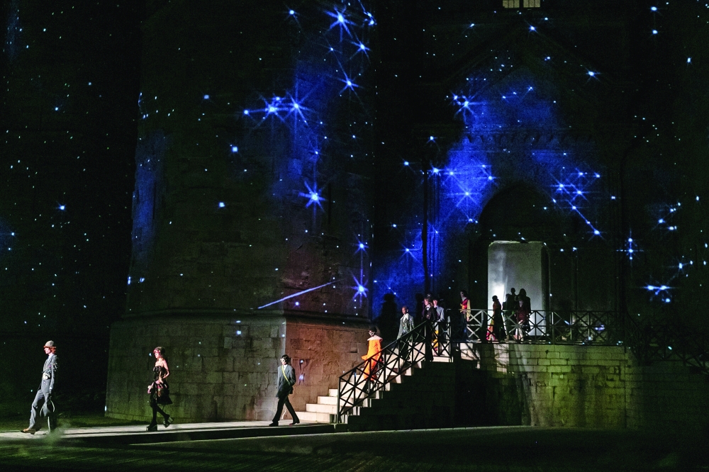 The Gucci Cosmogonie cruise collection shown at the Castel del Monte in Puglia, Italy. (Kevin Tachman via The New York Times)