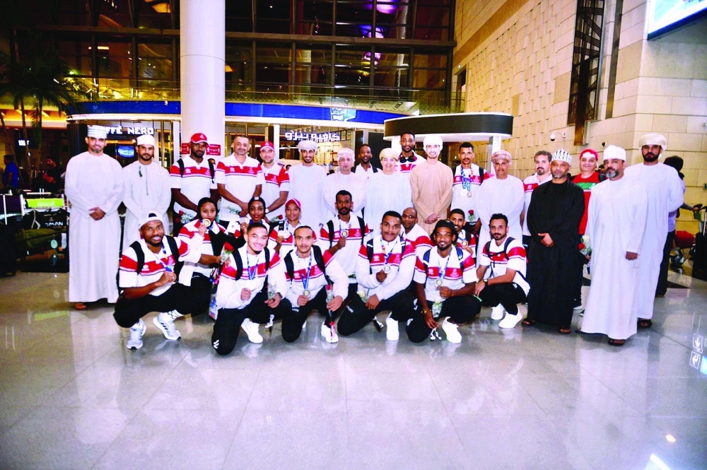 Oman athletics team