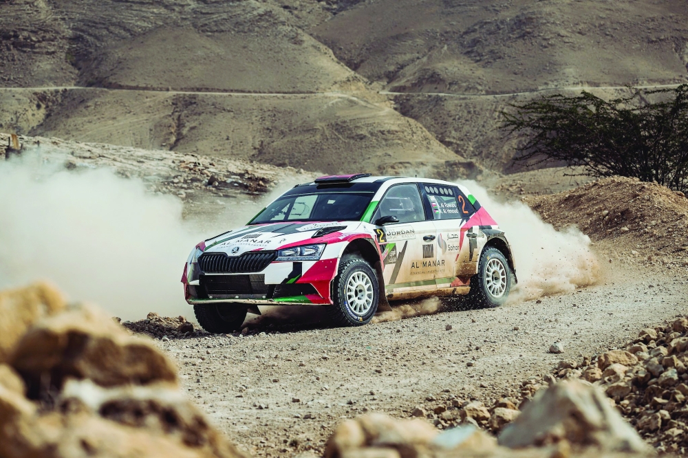 Abdullah al Rawahi finished seventh overall at the Jordan Rally.