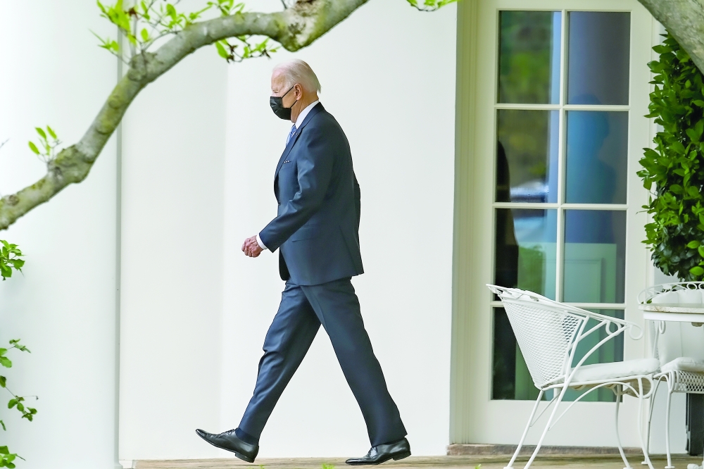 President Joe Biden departs the White House, en route to Portland, Oregon, in Washington. 
