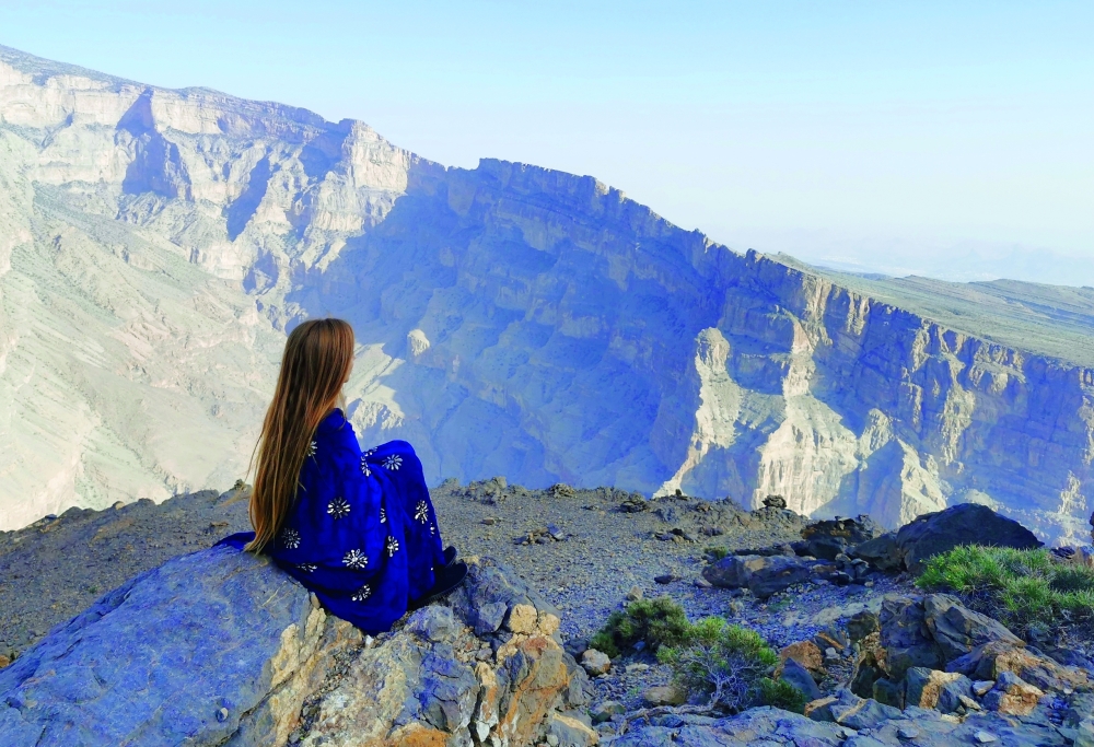 Sabine Reining at Jabal Shams