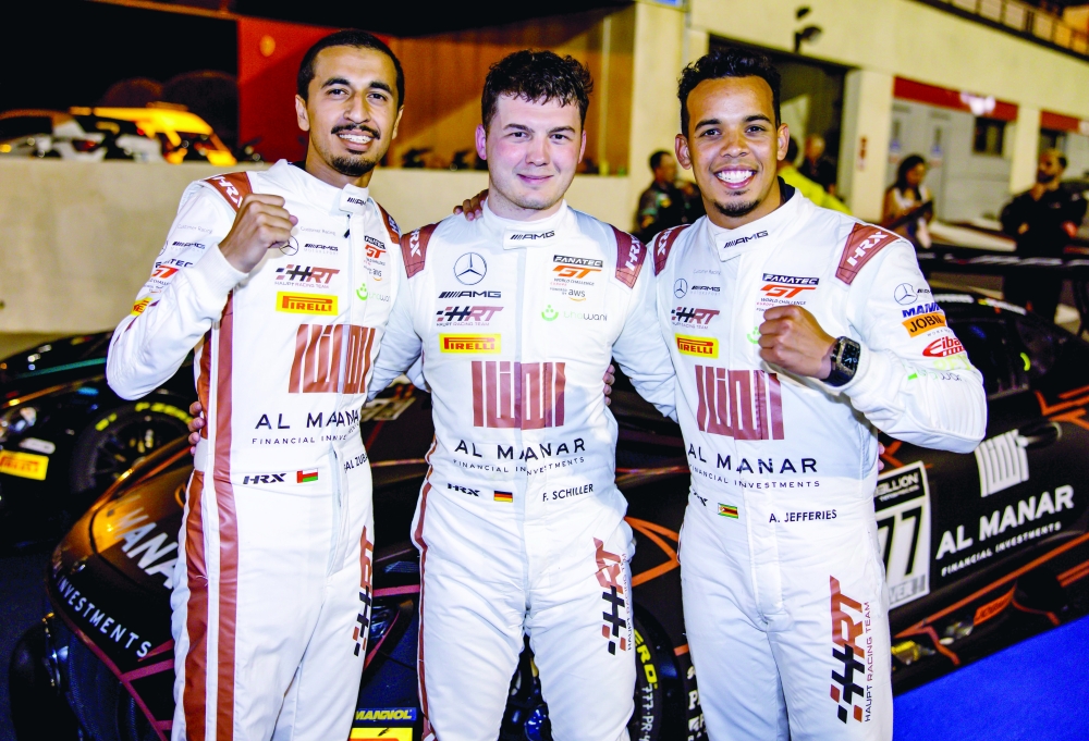 The triumphant Al Manar trio at Paul Ricard. 