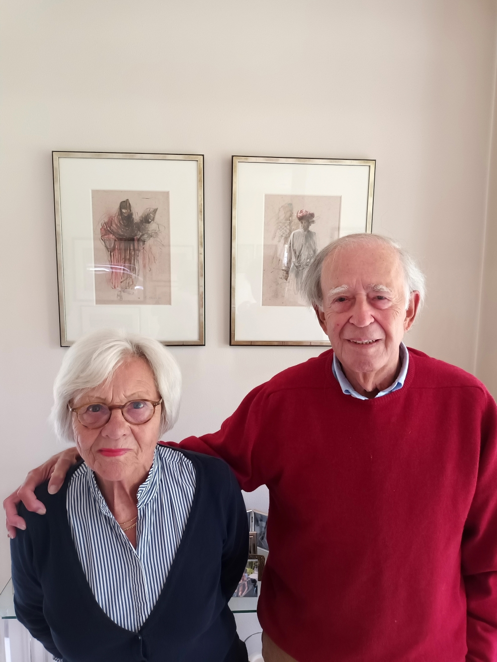 Erik with wife Carla van Scherpenzeel