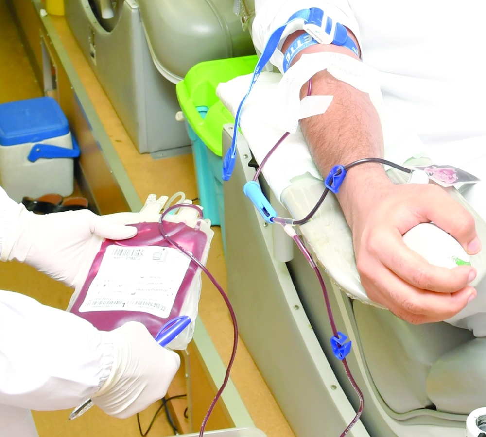 The Department of Blood Banks Services (DBBS) collected 70,555 blood units in 2021.
