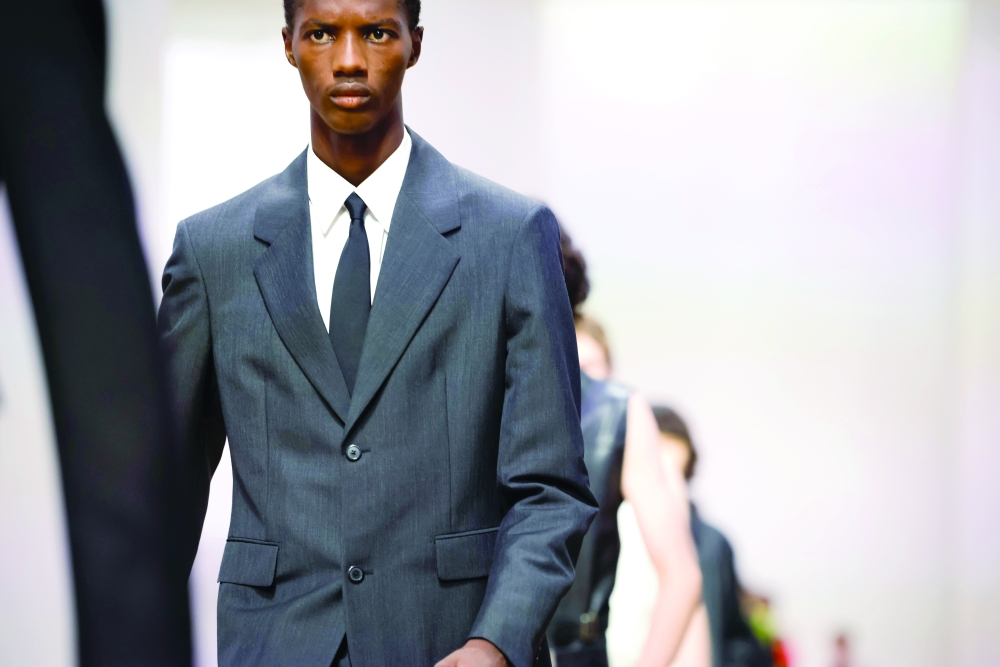 The Prada spring 2023 menswear fashion show in Milan, June 19, 2022. (Valerio Mezzanotti/The New York Times)