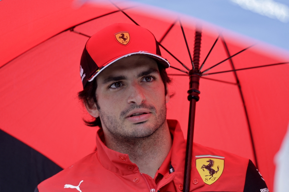Ferrari's Carlos Sainz Jr. ahead of the Grand Prix. --  Reuters