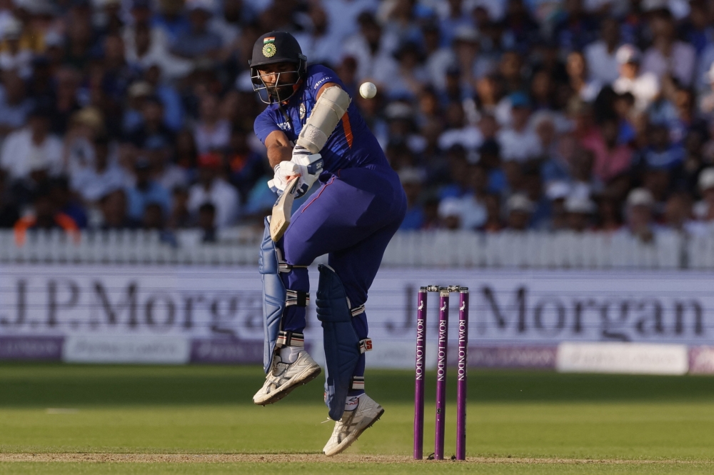 Cricket - One Day International Series - England v India - Lord's Cricket Ground, London, Britain - July 14, 2022 India's Mohammed Shami in action Action Images via Reuters/Andrew Couldridge
