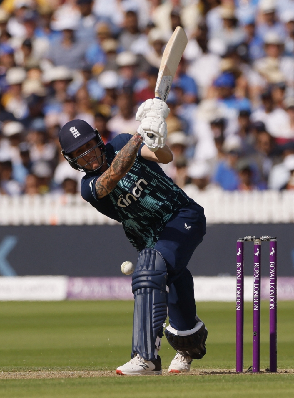 Cricket - One Day International Series - England v India - Lord's Cricket Ground, London, Britain - July 14, 2022 England's Brydon Carse is bowled out by India's Prasidh Krishna Action Images via Reuters/Andrew Couldridge
