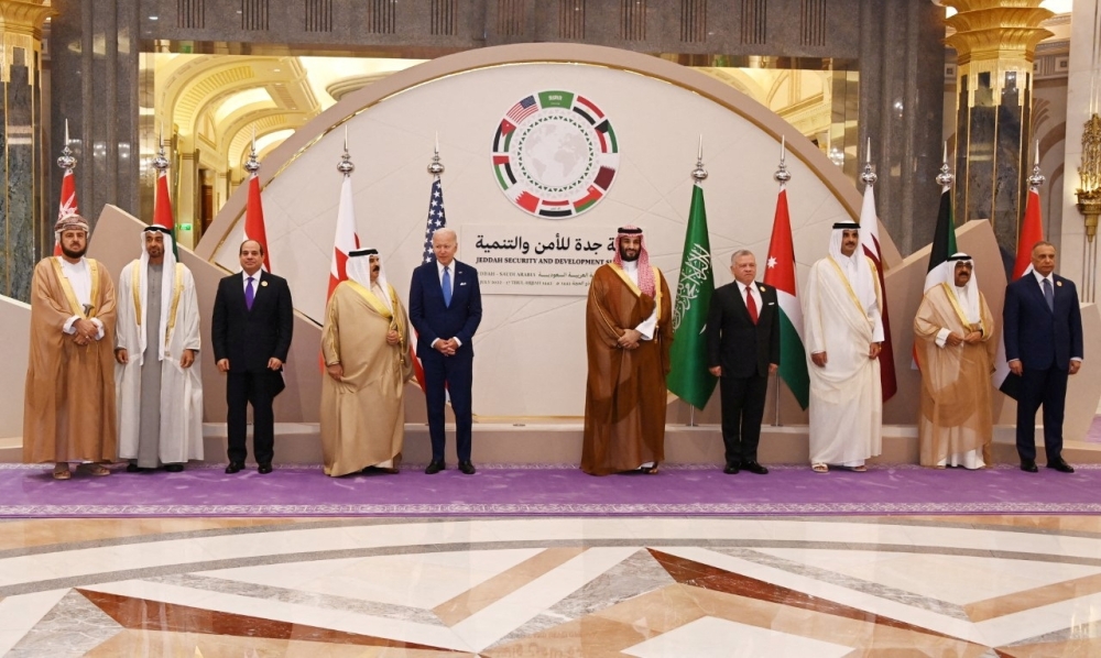 Group photo of leaders ahead of the Jeddah Security and Development Summit in Jeddah, Saudi Arabia, on Saturday. - ONA