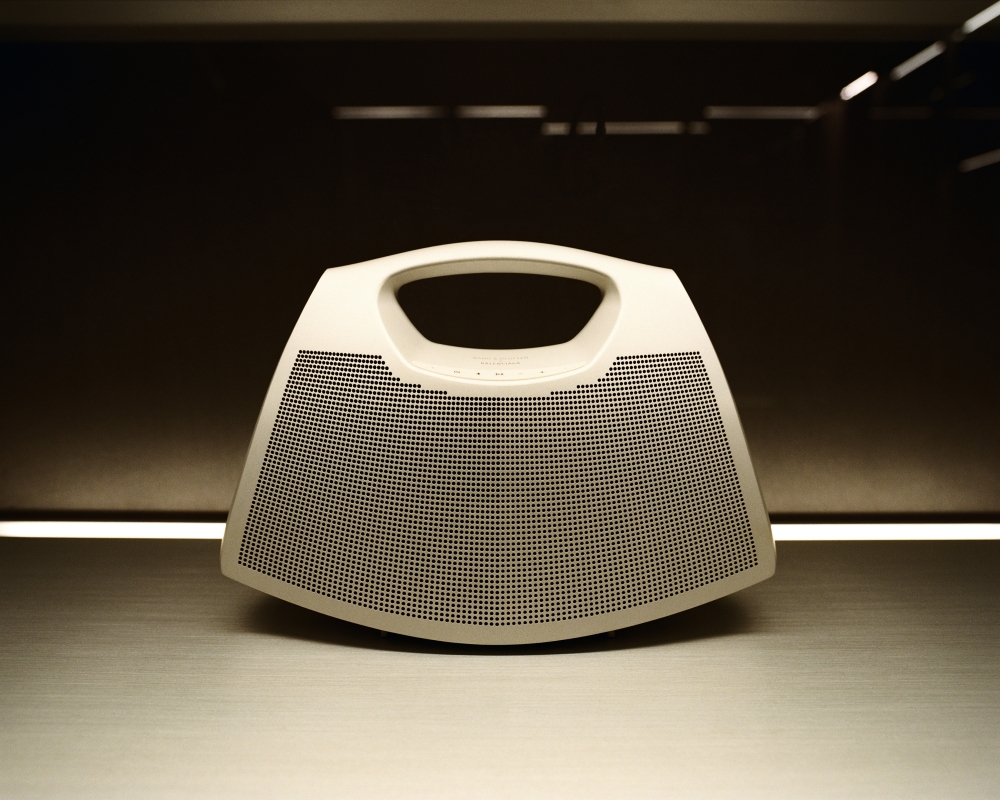 Balenciaga’s Bluetooth speaker handbag in Paris on July 8, 2022. (Maxime La/The New York Times)