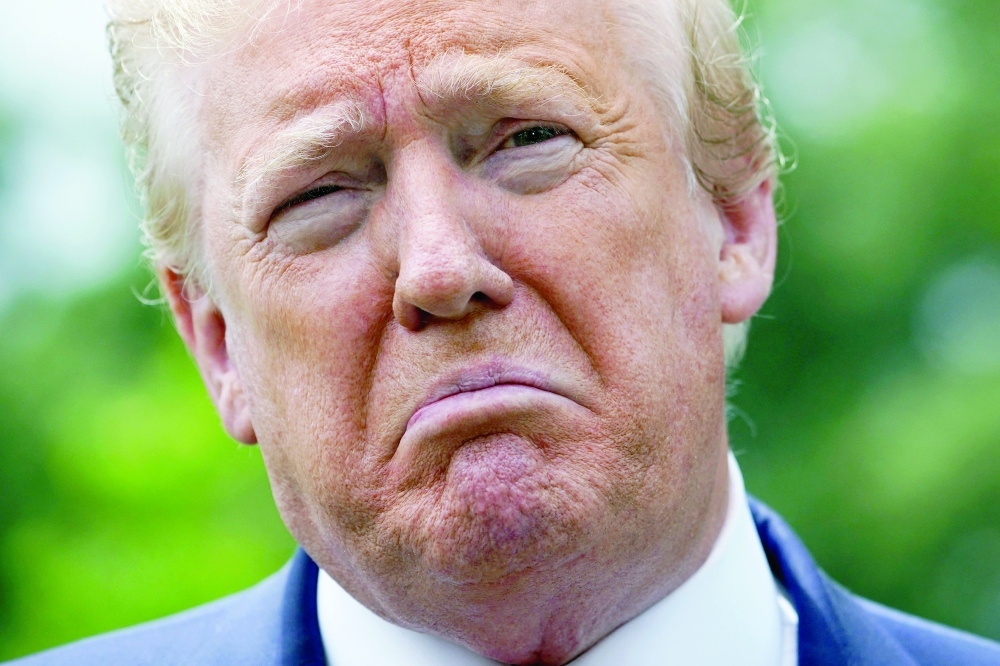 Trump said he had "no choice" but to invoke the fifth amendment, which allows individuals to remain silent to protect against self-incrimination under questioning. -- AFP