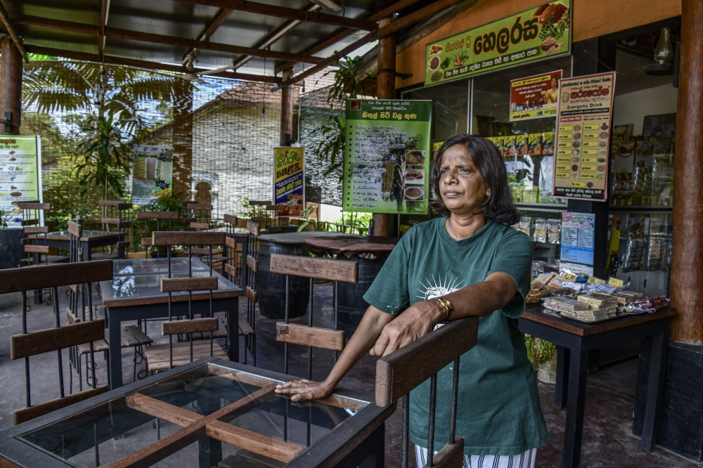 Shirani de Silva at her restaurant in Colombo, Sri Lanka, on July 16, 2022. (Atul Loke/The New York Times)