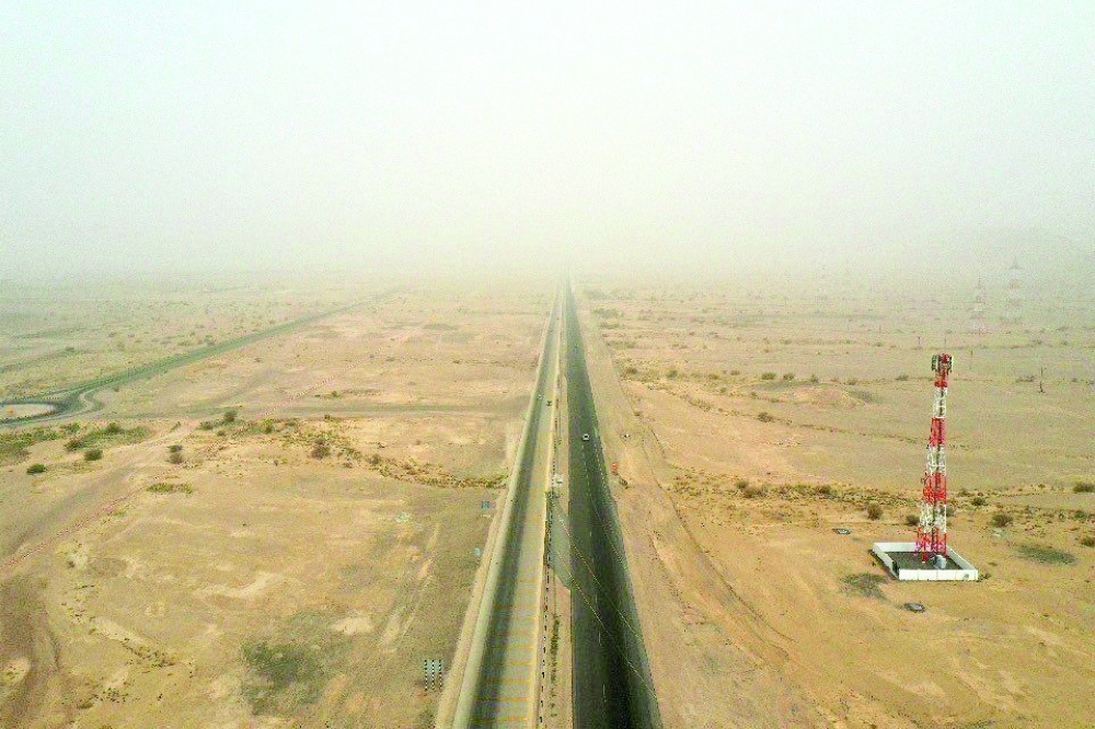 The dust haze which began on Sunday over a number of governorates will continue till today. - ONA