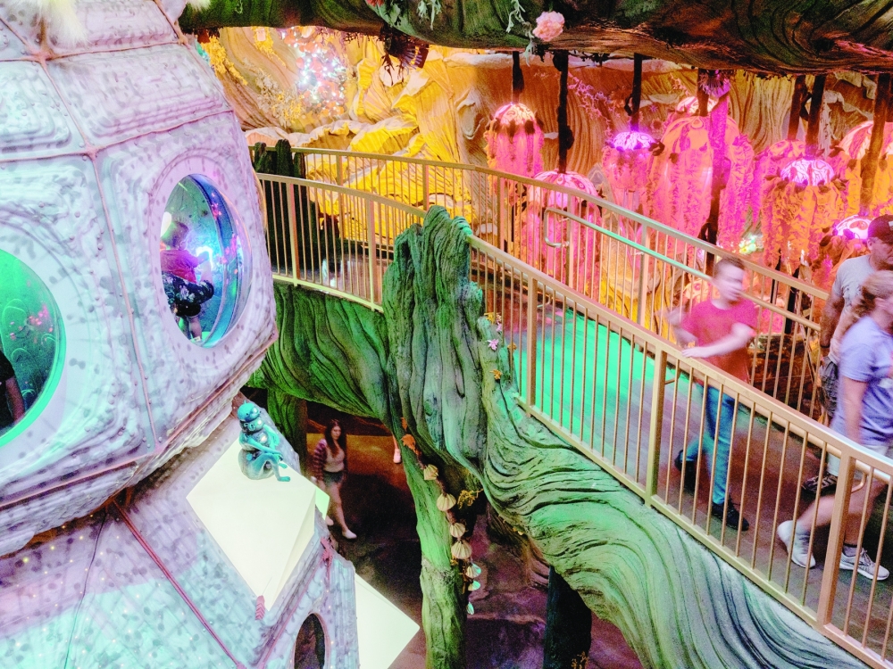 Meow Wolfs Convergence Station, where 70 connected rooms and exhibits lead viewers through a psychedelic dreamscape created by scores of artists, in Denver, July 22, 2022. (Benjamin Rasmussen/The New York Times)