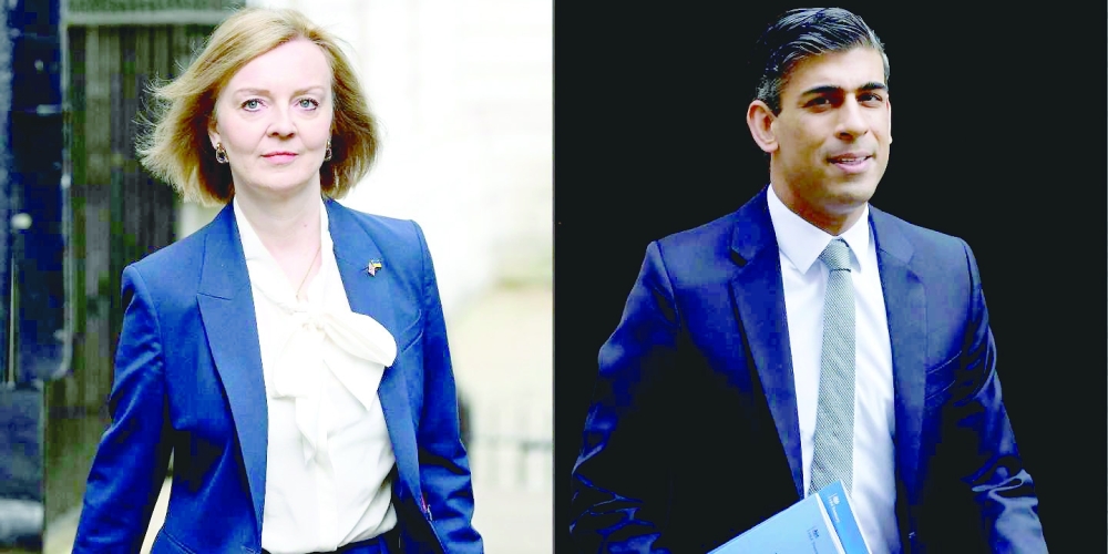  Liz Truss and Rishi Sunak