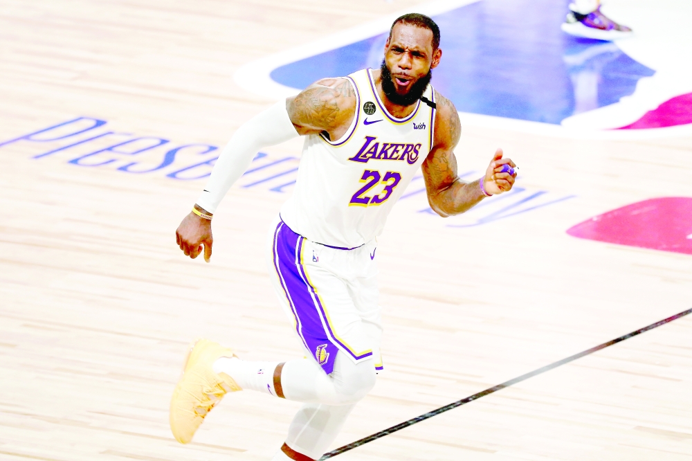 Los Angeles Lakers forward LeBron James 