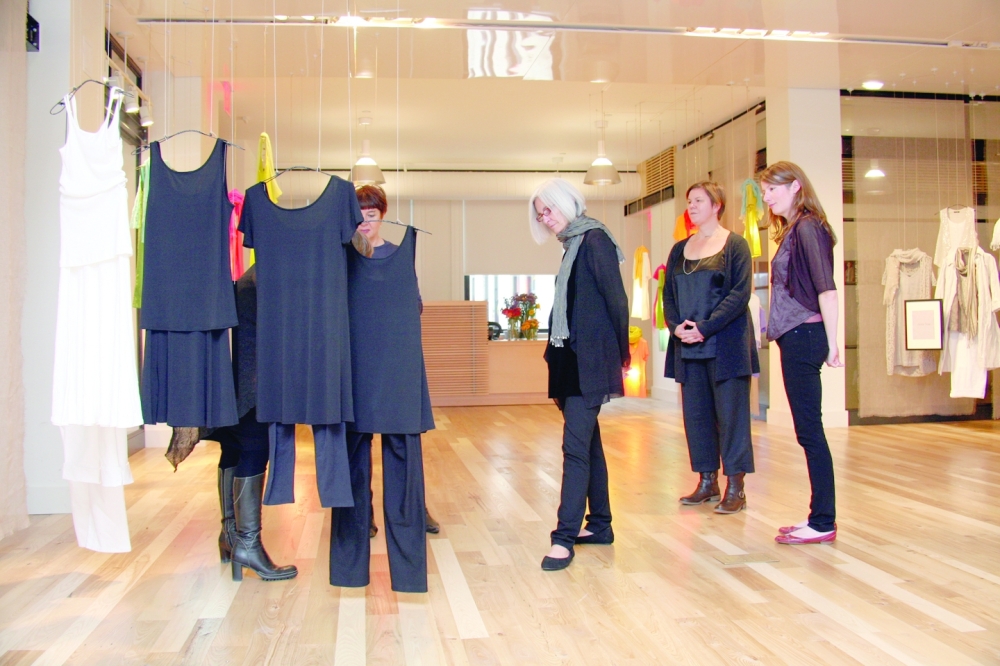 The designer Eileen Fisher at her companys offices in Manhattan on Oct. 1, 2009. (Chester Higgins Jr./The New York Times) 