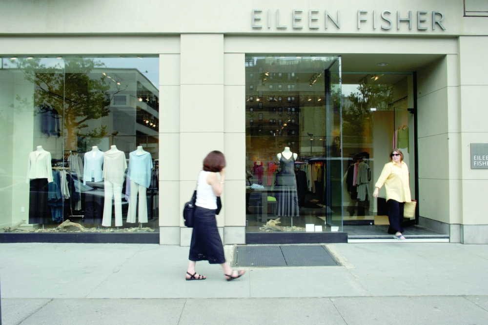 The Eileen Fisher store on Columbus Avenue in Manhattan on July 14, 2005.  (John Marshall Mantel/The New York Times)