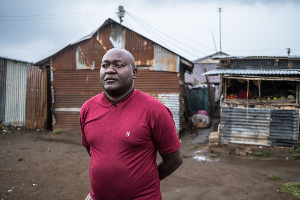 John Okello, a community leader in Obunga in Kisumu County in Kenya, Aug. 18, 2022. (Brian Otieno/The New York Times)