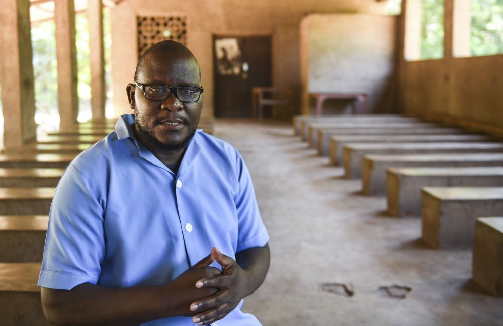 Charles Bizimaki, who has been the vaccine manager for six villages in Malawi since 2007, at the Makhwira Health Center in Chikwawa, Malawi, April 14, 2022. (Thoko Chikondi/The New York Times) 