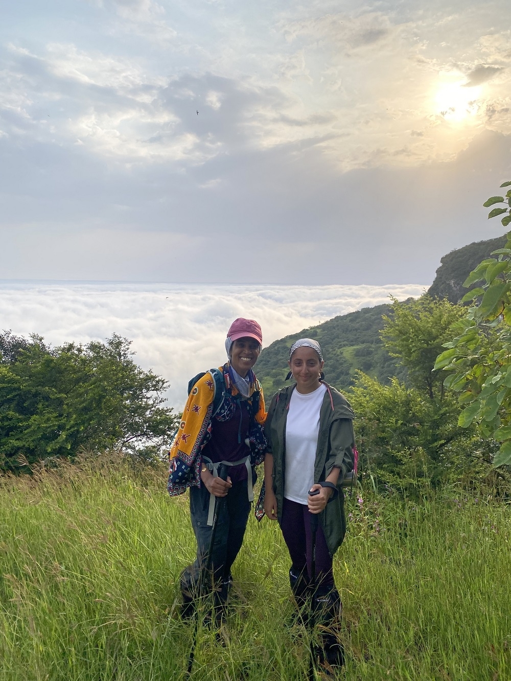 Noor and Wisal exploring the jungles of Dhofar (2)