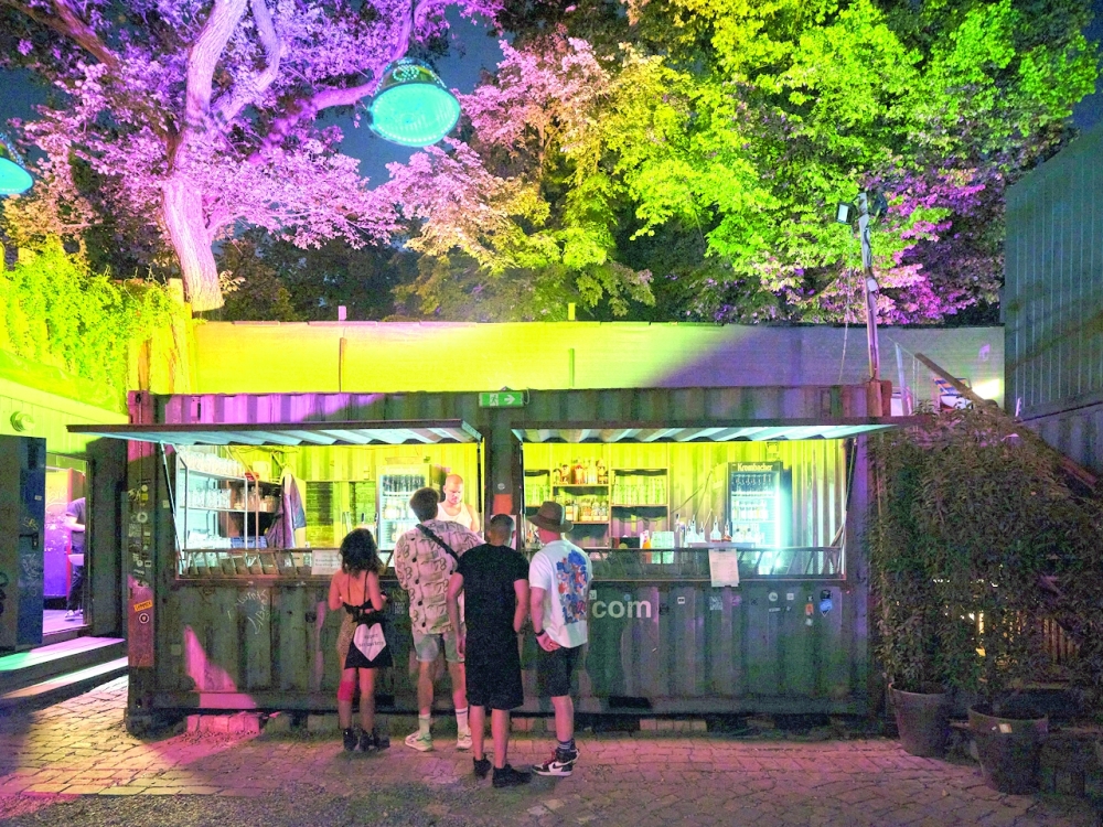 Æeden, an open-air club in Berlin, Aug. 12, 2022. (Andreas Meichsner/The New York Times)