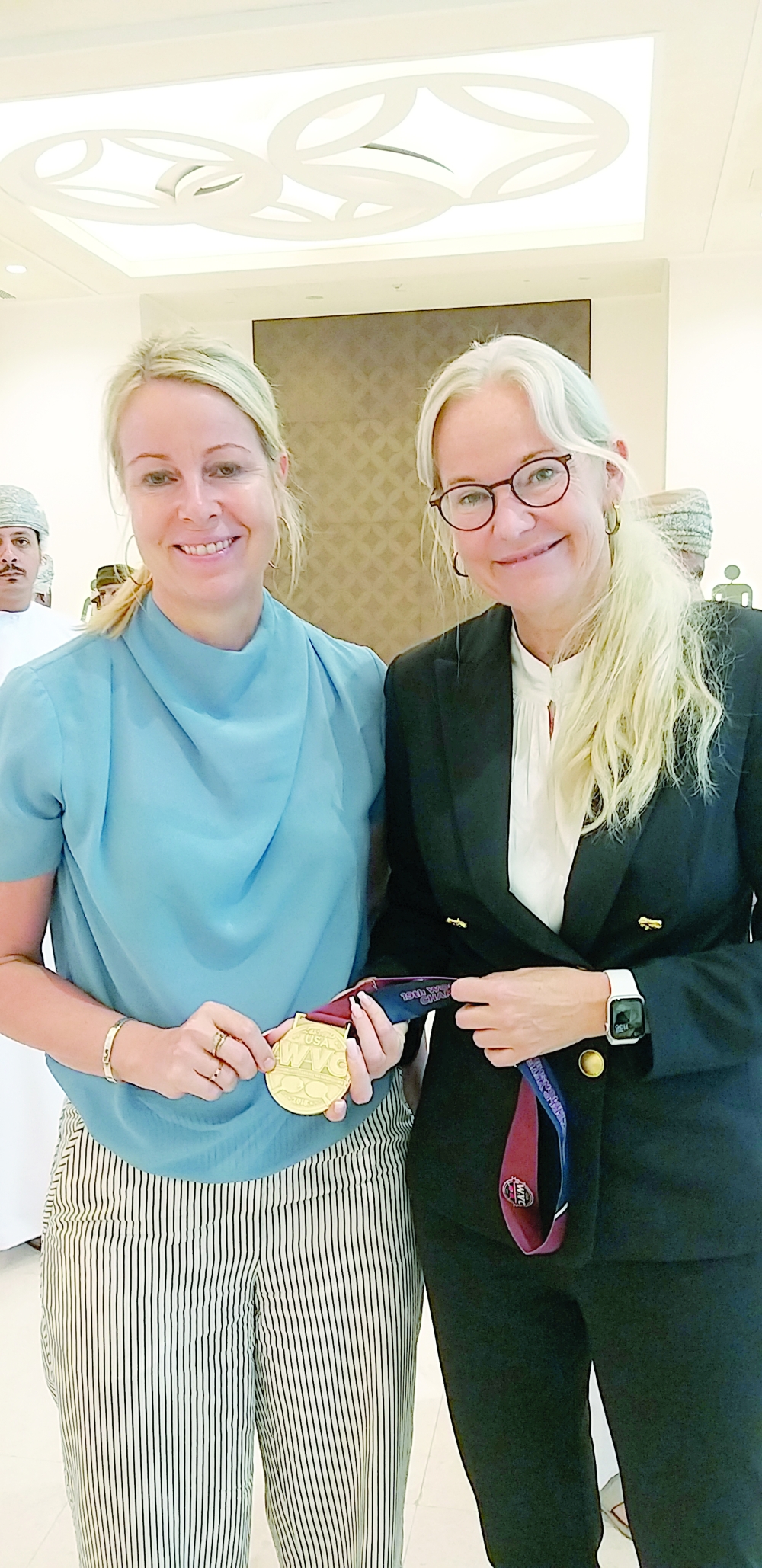  Petra Sorling (left) with Pia Toelhoej. 