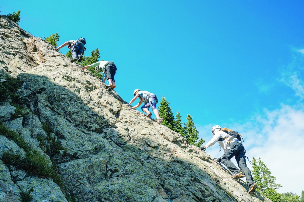 This via ferrata provides vistas of the Wheeler Peak Wilderness in New Mexico. (Taos Ski Valley via The New York Times)