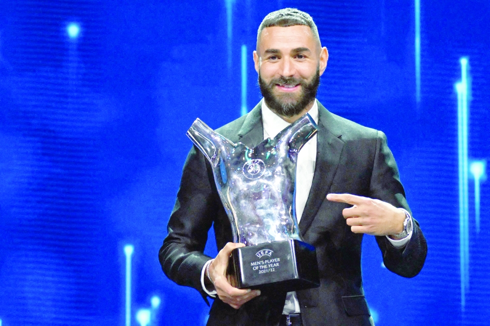 Karim Benzema wins UEFA Men's Player of the Year award