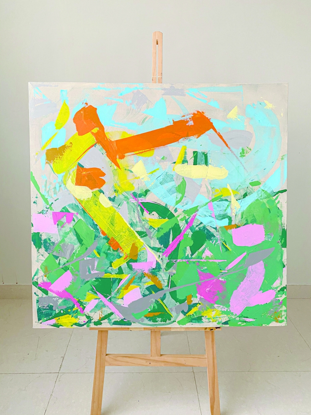 Abstract works of Majid al Amri 