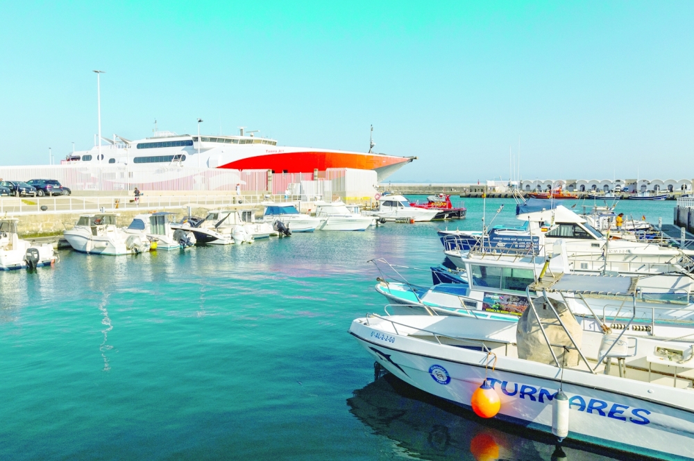 The port city of Tarifa, Spain on Aug. 8, 2022, where travelers can take a short ferry to a new continent and arrive in Tangier, Morocco. (Emilio Parra Doiztua/The New York Times)