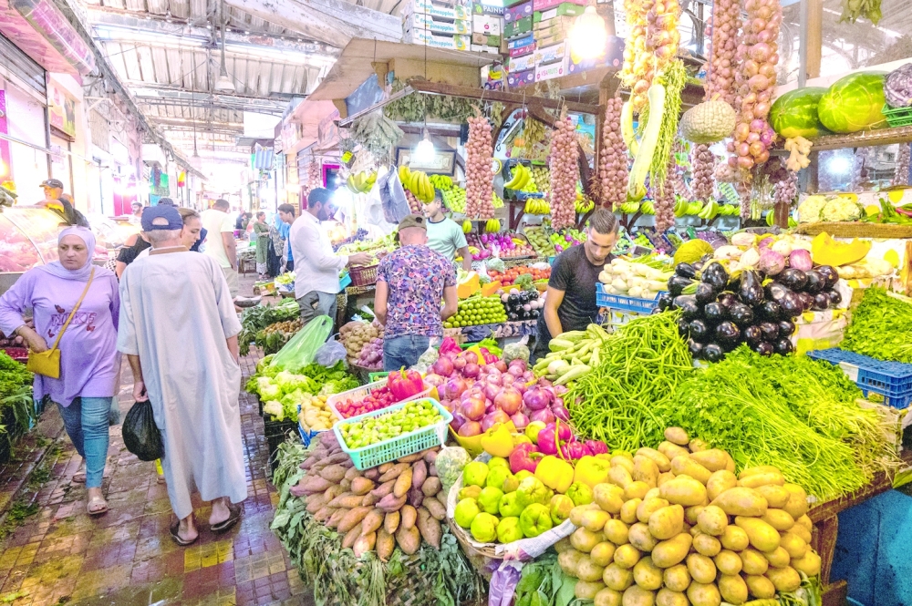 A market in Tangier, Morocco, on Aug. 8, 2022.  (Emilio Parra Doiztua/The New York Times)