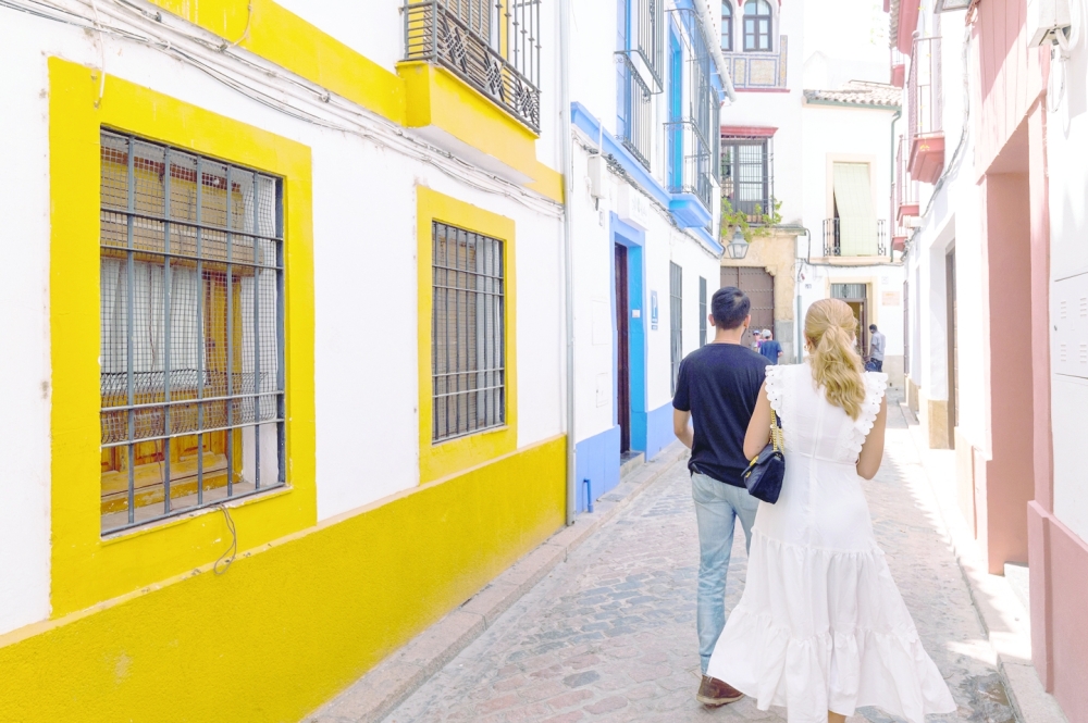 People walk the streets of Córdoba, Spain on Aug. 10, 2022. (Emilio Parra Doiztua/The New York Times)
