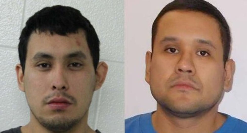 Damien Sanderson and Myles Sanderson, the two suspects in the stabbings in the Saskatchewan province in Canada. - AFP
