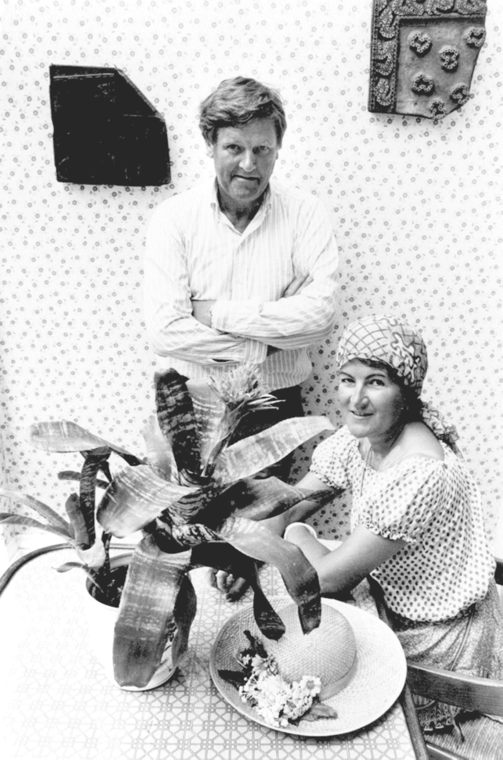 Bernard and Laura Ashley in the 1950s, when they first began silk-screening place mats, tea towels and scarves at their kitchen table in London. (Laura Ashley via The New York Times) 