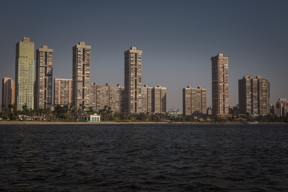High rises along the Nile in Cairo, Dec. 26, 2020. (Sima Diab/The New York Times)