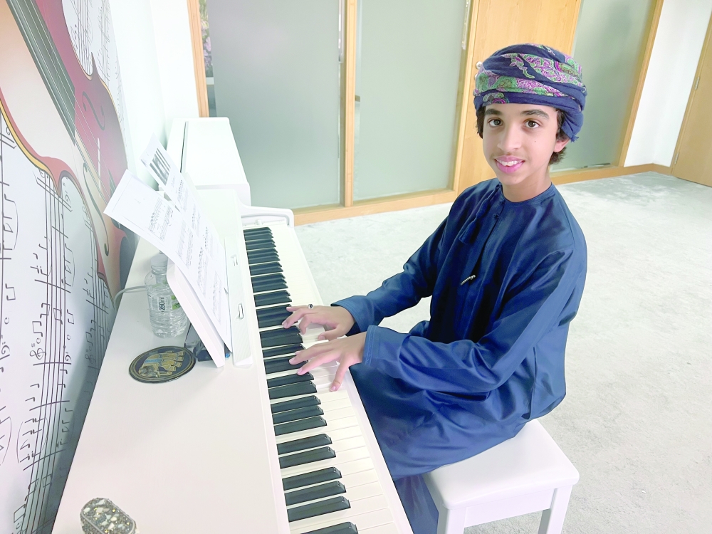 Adam Hani Mirza learns piano