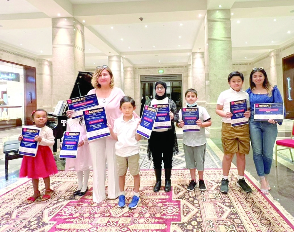 Young students of MMA being feted