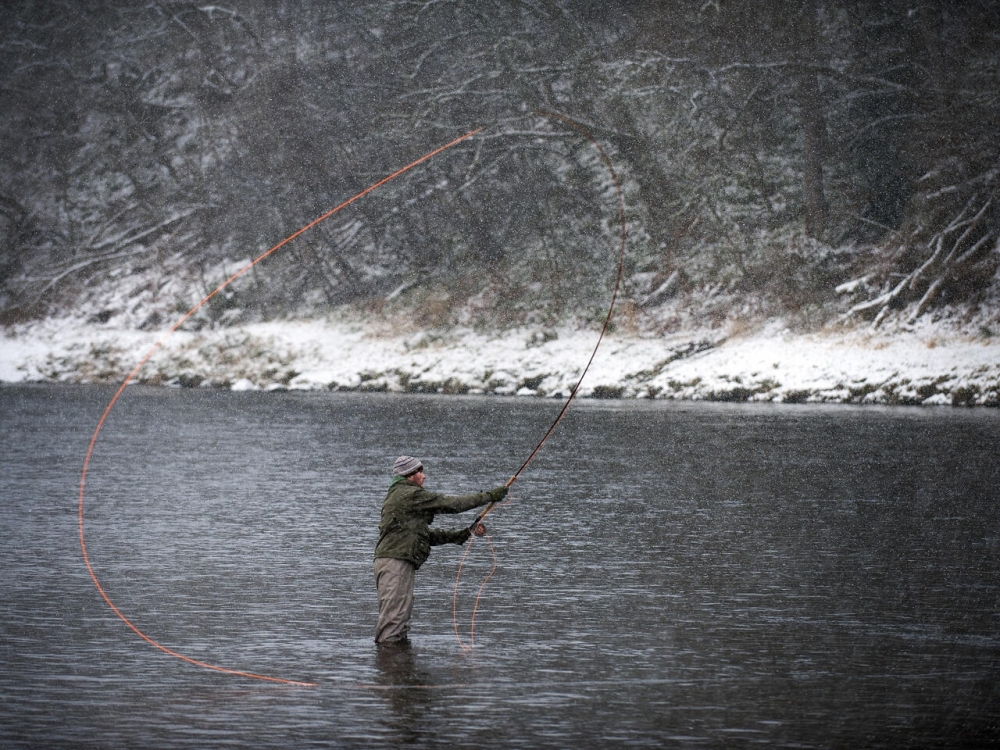 River Spey Fishing
Anglers attend the opening of the River Spey salmon fishing season in Aberlour, Speyside on February 11 2017. AFP PHOTO/ANDY BUCHANAN

