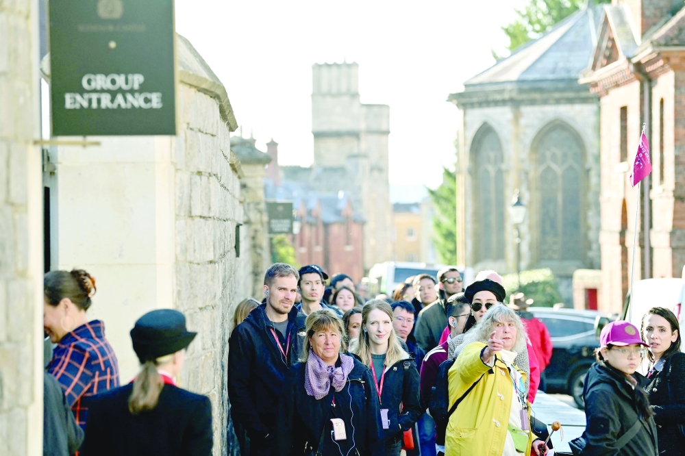 Windsor Castle reopened to the public for the first time since Queen Elizabeth II's death on September 8. -- AFP
