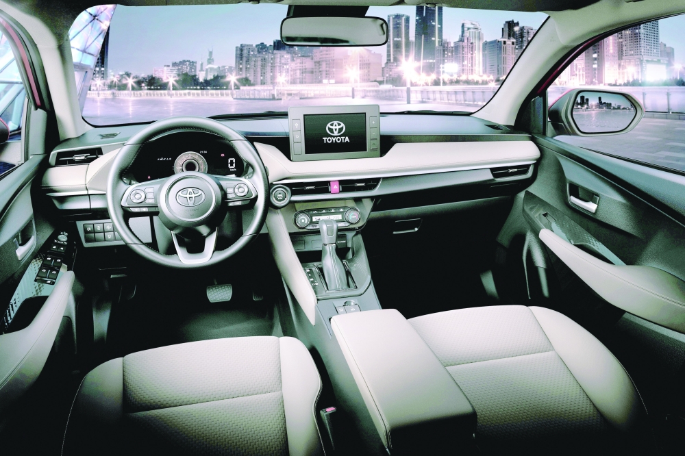 Spacious and feature-packed interior of the Toyota Yaris
