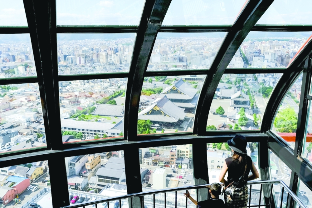 A view of the city from Kyoto Tower in Kyoto, Japan, on Aug. 29, 2022. (Andrew Faulk/The New York Times)