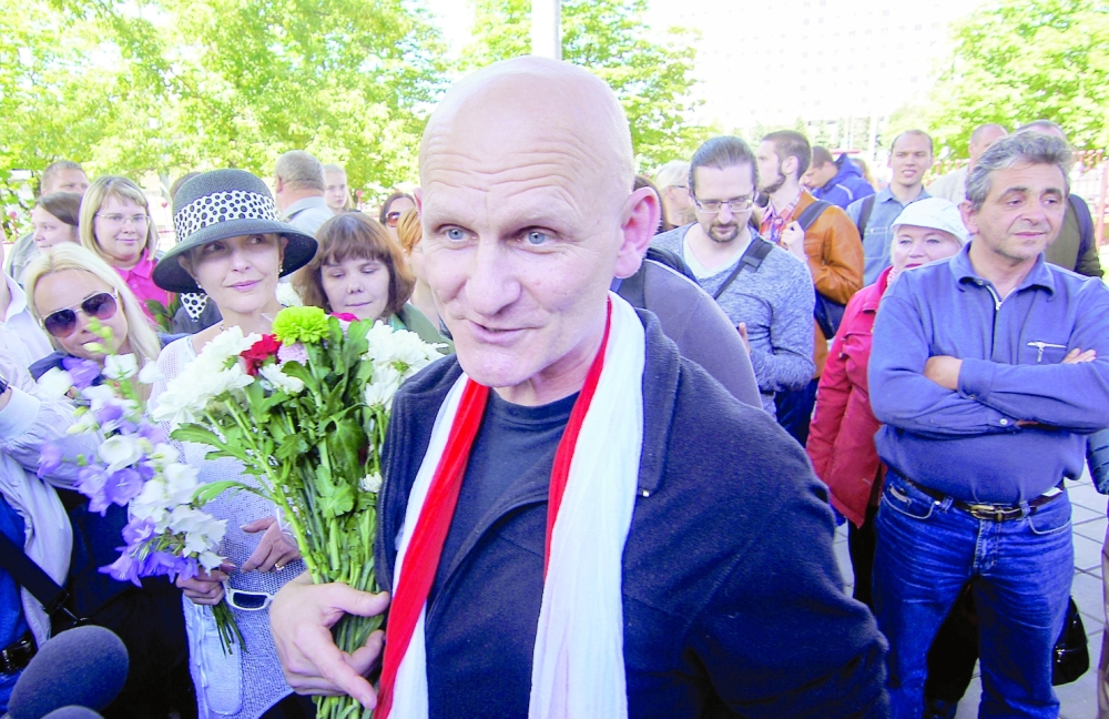 Belarusian human rights activist Ales Byalyatski