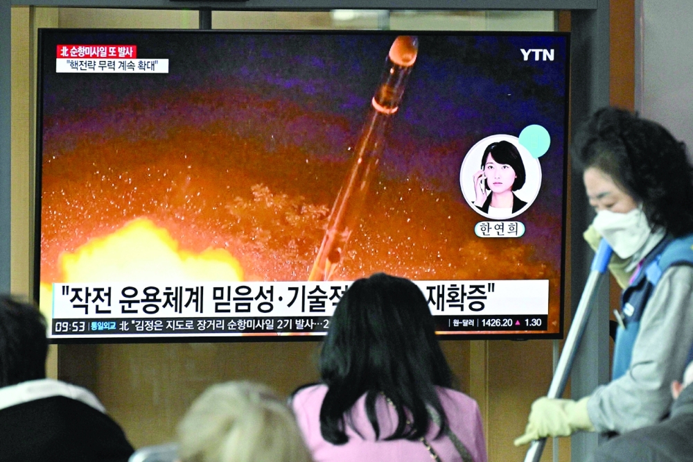 North Korea's cruise missiles usually generate less interest than ballistic missiles because they are not explicitly banned under UN  Security Council resolutions. -- AFP