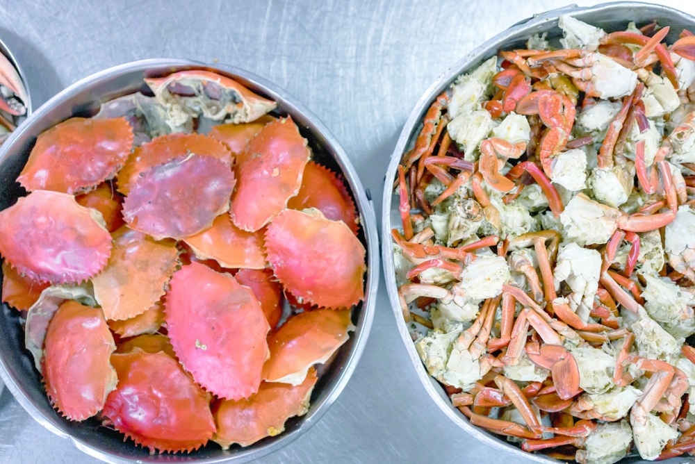 Chili Crab served at Roland Restaurant in Singapore. (Lauryn Ishak/The New York Times)