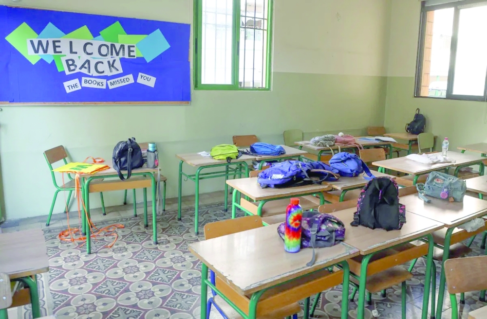 The political instability and the cost of living crisis have left many students in Lebanon in a parlous state. -- Reuters