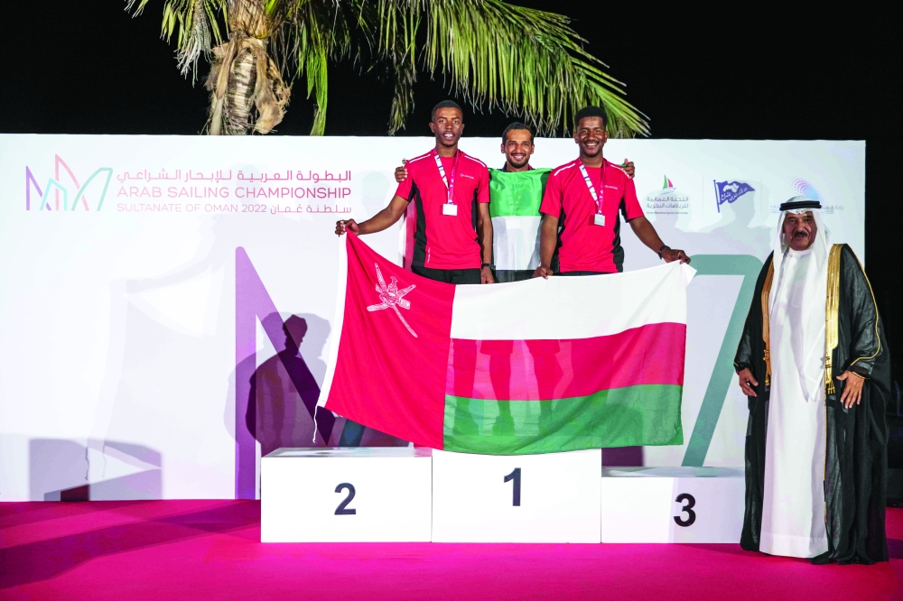 Top Three Winners of ILCA 7 الفائزون بالمراكز الثلاثة الأولى في فئة الإلكا 7 (1)