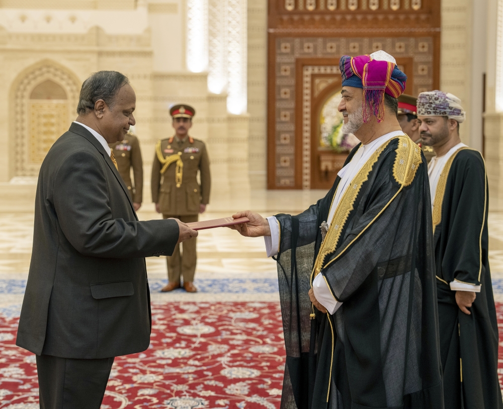 Ahmed Lebbe Sabarullah Khan, Extraordinary and Plenipotentiary Ambassador of President Ranil Wickremesinghe of the Democratic Socialist Republic of Sri Lanka, accredited to the Sultanate of Oman.