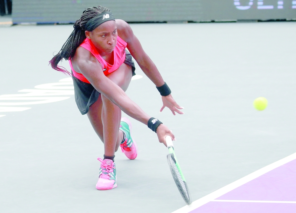 Tennis - WTA 1000 - Guadalajara Open - Guadalajara, Mexico - October 19, 2022 Coco Gauff of the U.S. in action during her second round match against Italy's Elisabetta Cocciaretto REUTERS